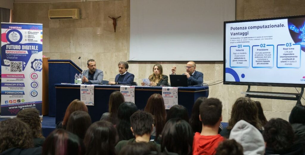 “Generazione AI” chiude l’anno scolastico con successo: intelligenza artificiale, scuola e lavoro al centro del futuro. Il presidente di TgWebAi Tripepi e il Ceo Azzarà: “Nel 2025 nuove tappe, stessi valori”