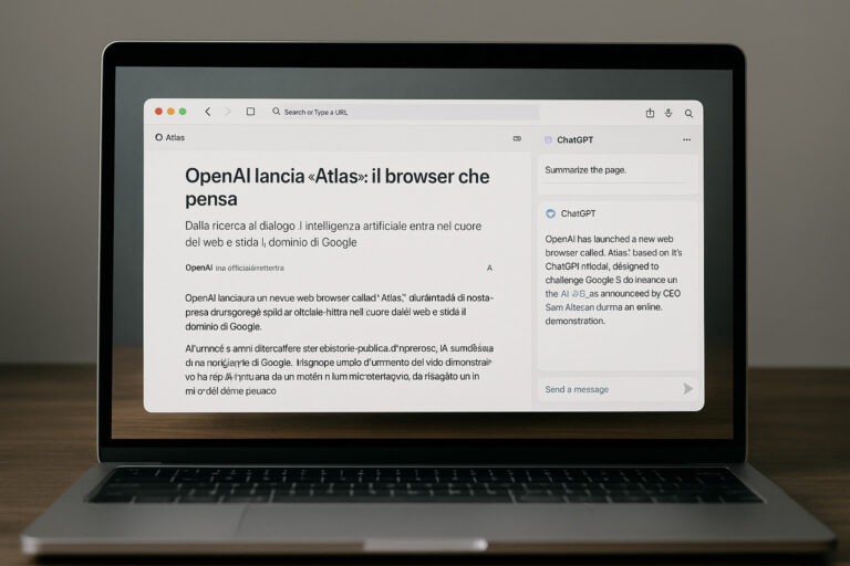 OpenAI lancia “Atlas”, il browser che pensa e ti assiste Atlas